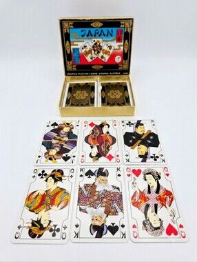 IOB ​Vintage Piatnik "Japan" Playing Cards (1 Deck) No. 2143 Hermann Bauch Art